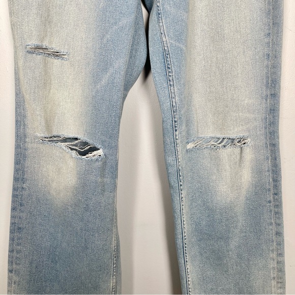 Cotton Citizen Distressed Belted Boyfriend Jeans in Sunset Wash - Picture 9 of 14